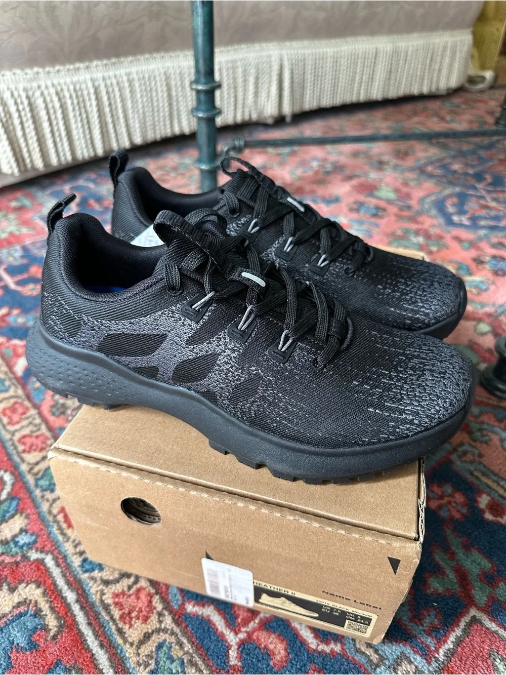 NWT Shoes for Crews - Women’s Black Lightweight Athletic Sneakers Heather II 7.5